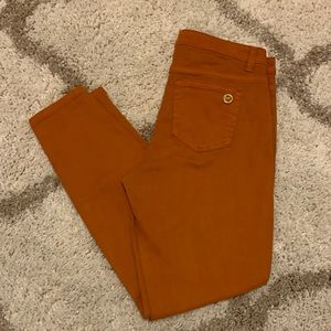 Michael Kors Rust colored Izzy Skinny Jeans Sz 10